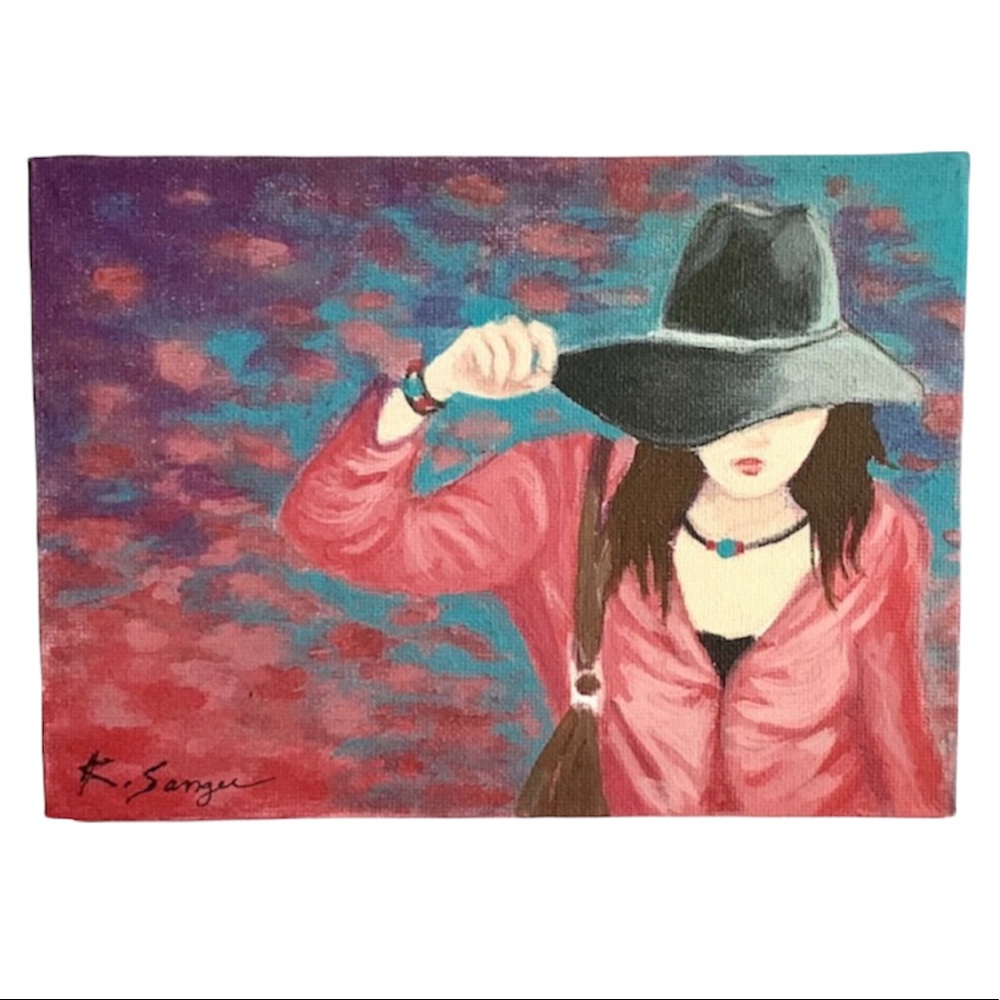 My Art ⭐️HP! Original Acrylic Painting “Fashion Queen” abstract Impressionism